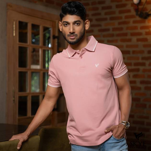 Premium Polo - Salmon Pink